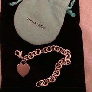Tiffany Heart Tag Charm Bracelet
